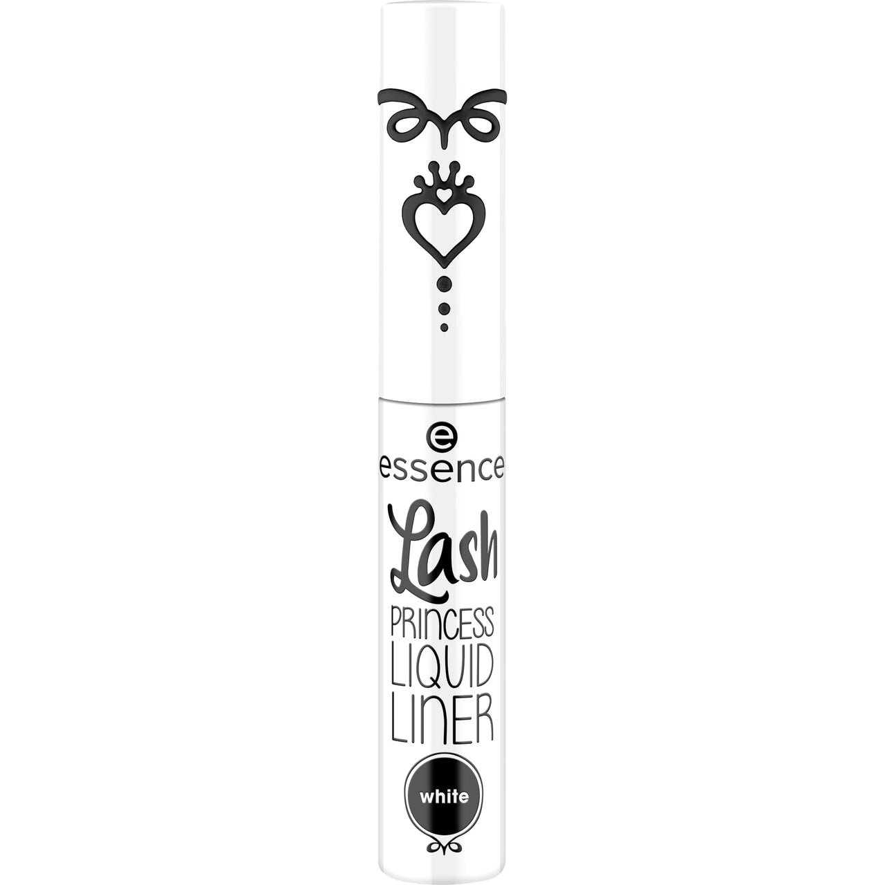 essence | Lash Princess Liner White | Smudge Proof, Matte Eyeliner with Ultra-Fine Brush Tip | Vegan & Cruelty Free