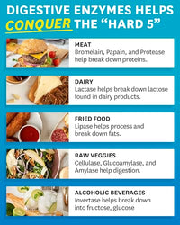 Thumbnail for Zenwise Health Digestive Enzymes and Bromelain for Gut Health - Probiotic Multi Enzymes with Prebiotics and Probiotics for Women and Men for Digestive Health and Bloating Relief for Digestion - 45 CT