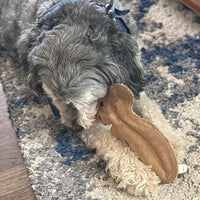 Thumbnail for SPOT Dura-Fused Leather Squirrel Dog Toy – Real Leather & Jute Fabric, Double-Stitched & Durable, Soft Stuffed Squeaky Interactive Chew Toy for Moderate Chewers, Small & Medium Dogs, 8in