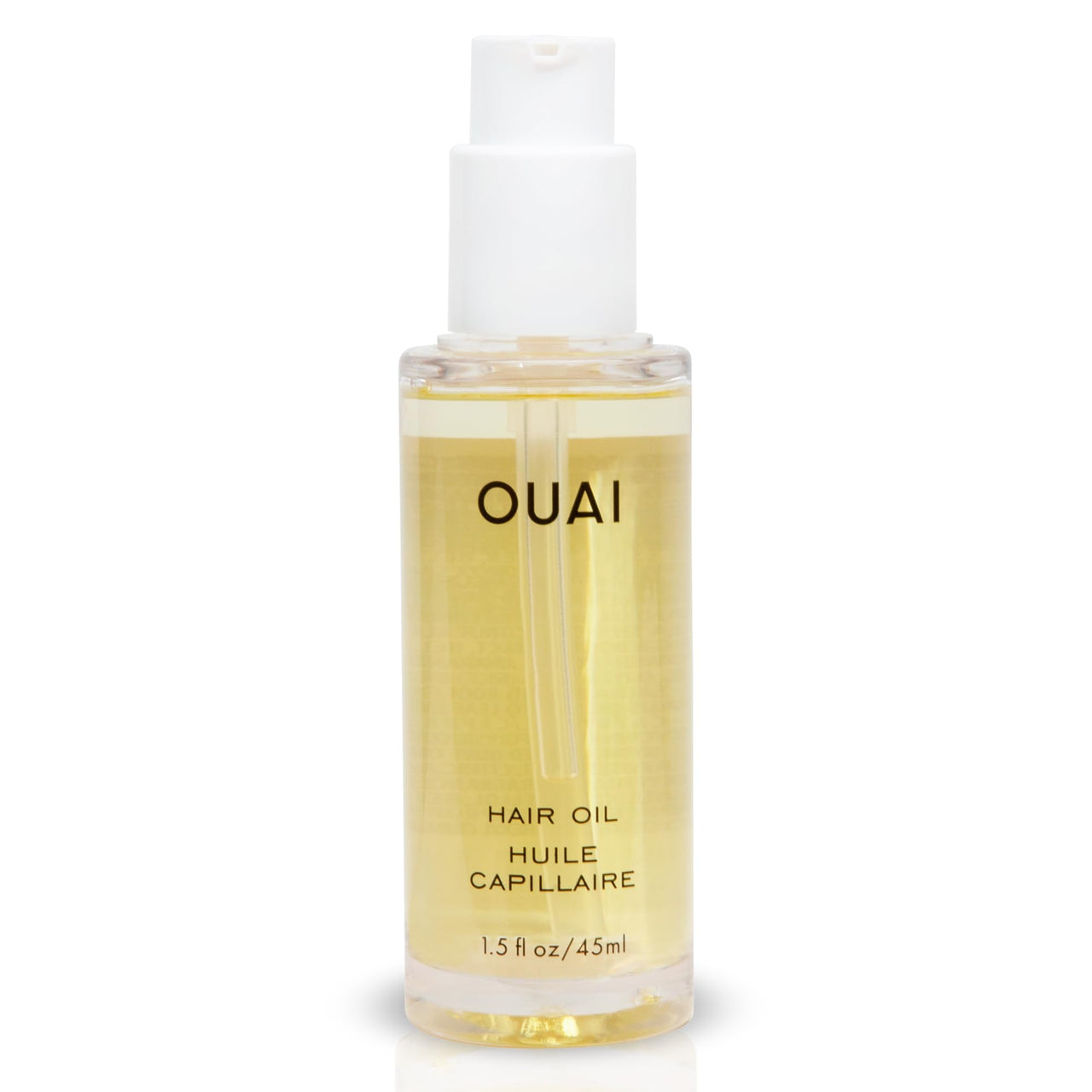 OUAI Hair Oil - Hair Heat Protectant Oil for Frizz Control - Adds Shine and Smooths Split Ends - Color Safe Formula - Paraben, Phthalate and Sulfate Free (1.5 fl oz)