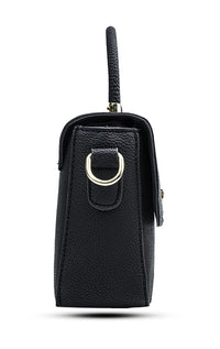 Thumbnail for Covelin Women's Small Leather Handbag Tote Shoulder Crossbody Bag Black