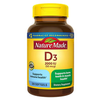 Thumbnail for Nature Made Vitamin D3 2000iu 320 Ct. Soft Gels (Packaging May Vary)