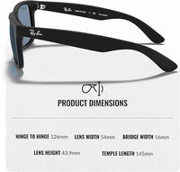 Thumbnail for Ray-Ban RB4165 JUSTIN CLASSIC POLARIZED Square Shape Sunglasses with Official Eyewear Kit