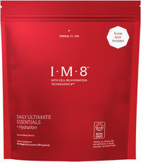 Thumbnail for IM8 Daily Ultimate Essentials All-in-One Multivitamin Supplement Powder Bag, 92 Nutrient Rich Ingredients CoQ10, Probiotics, Vitamins, Greens, Gluten Free, Vegan, Acai Mixed Berry, 12.5oz, 30 Servings