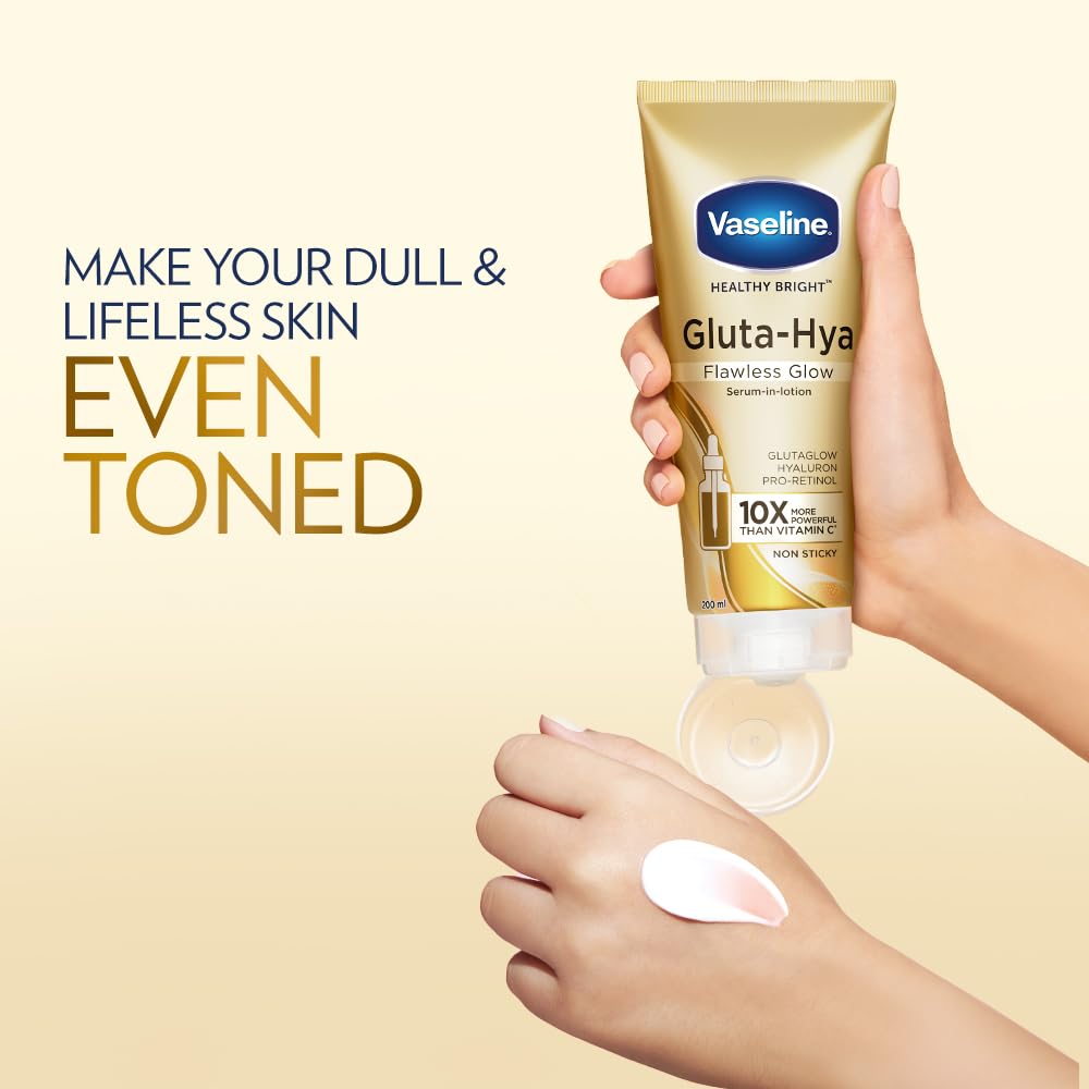 Vaseline Gluta-Hya Flawless Glow, 200ml, Serum-In-Lotion
