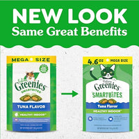 Thumbnail for Greenies Feline Smartbites, Cat Treats Healthy Recipe, Indoor Cat Treats, Tuna Flavor, 4.6 oz. Pack