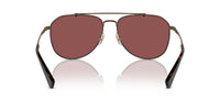 Thumbnail for COACH HC7164 Sunglasses, Antique Gold/Dark Tortoise/Wine Solid, 59 mm
