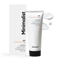 Thumbnail for Minimalist Sunscreen SPF 50 PA++++ | Clinically Tested in US (In-Vivo) | Lightweight Cream with Multi-Vitamins | No White Cast | Broad Spectrum Niacinamide Sunscreen For Oily Skin, Dry Skin | For Women & Men | 50g (Pack of 1)