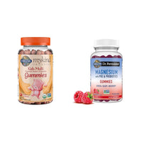 Thumbnail for Garden of Life Organic Kids Fruit Gummy Vitamins 120ct & Magnesium Citrate Gummies for Stress Support 60ct