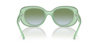 Thumbnail for COACH Women's HC8391U Sculpted C Hardware Universal Fit Oval Sunglasses, Milky Mint/Green Blue Gradient, 53 mm