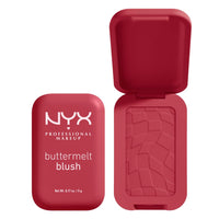 Thumbnail for NYX PROFESSIONAL MAKEUP Buttermelt Powder Blush, Fade and Transfer-Resistant Blush, Up to 12HR Make Up Wear, Vegan Formula - Back And Butta