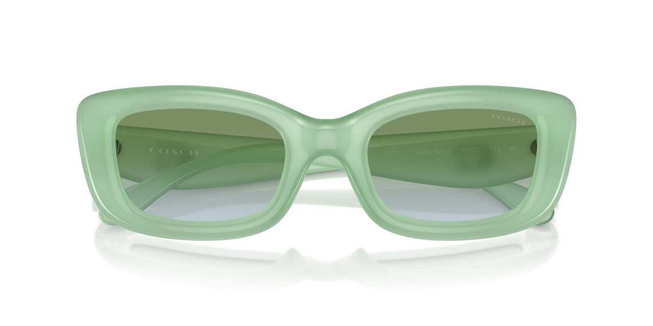 Coach Sunglasses HC 8390 U 5807I7 Cr610 Milky Mint Green Blue Gr