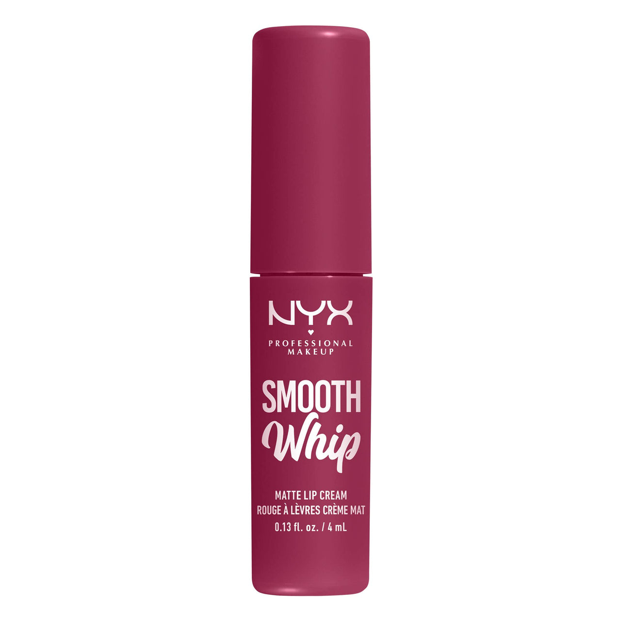 NYX PROFESSIONAL MAKEUP Smooth Whip Matte Lip Cream, Long Lasting, Moisturizing, Vegan Liquid Lipstick - Fuzzy Slippers (Warm Plum)