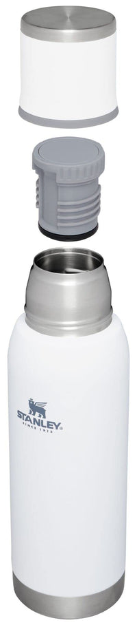 Thumbnail for Stanley Adventure-To-Go Vacuum Bottle 25 oz | Wide Mouth with Leakproof Cup Lid | Keep Drinks Hot or Cold | Packable for Travel | Insulated Stainless Steel Thermal Bottle | BPA-Free | Polar