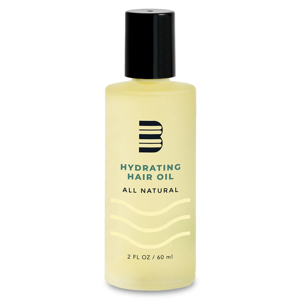 BLUMAAN Hydrating Hair Oil - Designed for Dry, Frizzy, Straight, or Curly Hair - 100% Natural Men's Hair Strengthening Oil - 60 ml / 2.0 oz