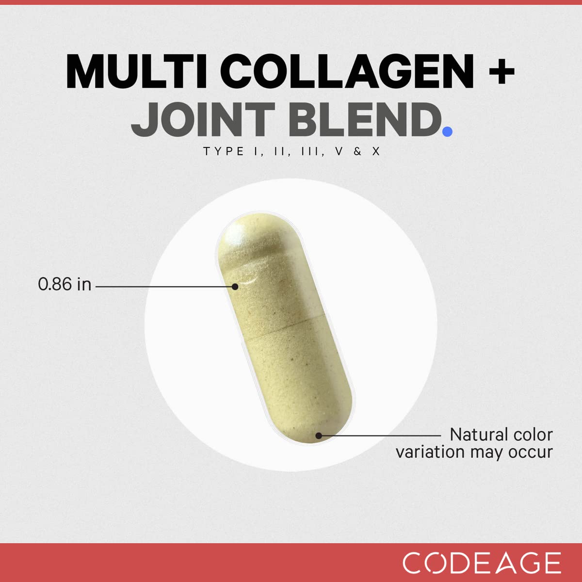 Codeage Multi Collagen Protein + Joint Blend Supplement, Hyaluronic Acid, Bromelain, Turmeric, Ginger Boswellia, Hydrolyzed - 5 Types of Collagen All-in-One, Joints & Bones Support, 2 Pack