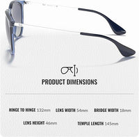 Thumbnail for Ray-Ban RB4171 ERIKA COLOR MIX Phantos Shaped Non-Polarized Sunglasses for Women – Includes Official RAYBAN Eyewear Kit – Ideal Formal & Casual Wear Sunglasses – Blue Gradient Lens
