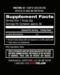Thumbnail for Jocko Fuel Creatine Monohydrate Powder - Creatine for Men & Women, Supplement for Athletic Performance & Muscle Health, 90 Servings 16 oz (Unflavored) (16 OZ JAR)