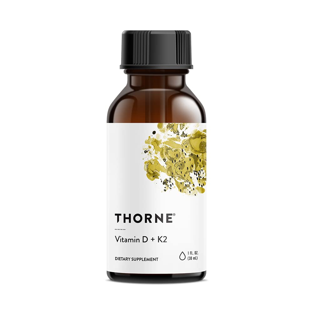 THORNE - Wellness Bundle - Bone, Muscle, Heart, and Lung Health - Vitamin D + K2 Liquid & Magnesium CitraMate