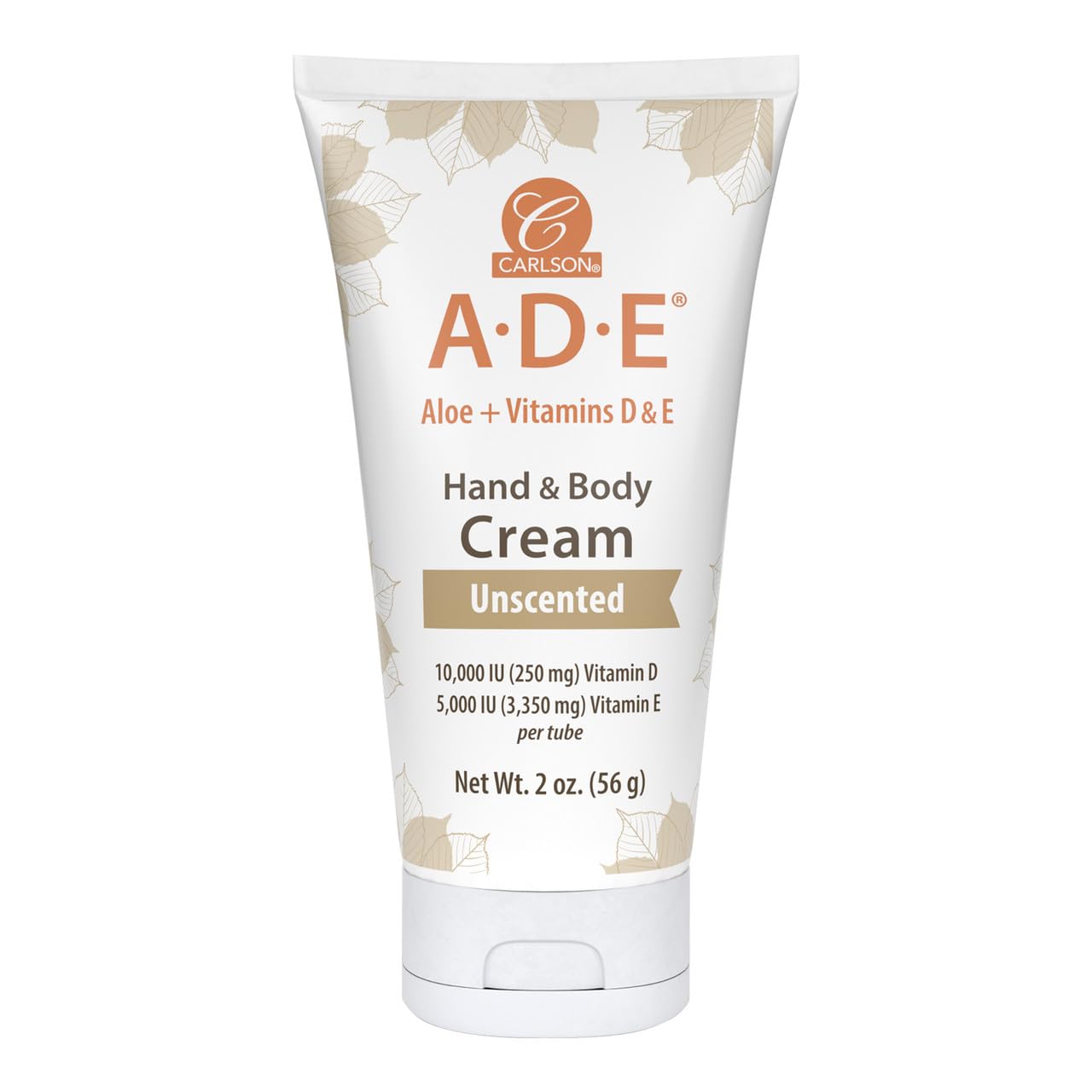 Carlson - ADE Hand and Body Cream, Avocado Oil, 20000 IU Vitamin D, 10000 IU Vitamin E, Unscented, 4 oz