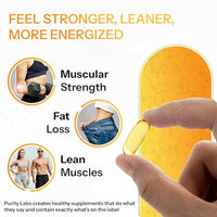 Thumbnail for Purity Labs CLA Supplements 4500MG - Non-GMO Safflower Oil - Supports Energy, Weight Loss, Heart Health, and Muscle Health - 180 Soft gels