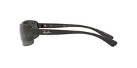 Thumbnail for Ray-Ban RB3364 Metal Rectangular Sunglasses, Black/Polarized Green, 62 mm