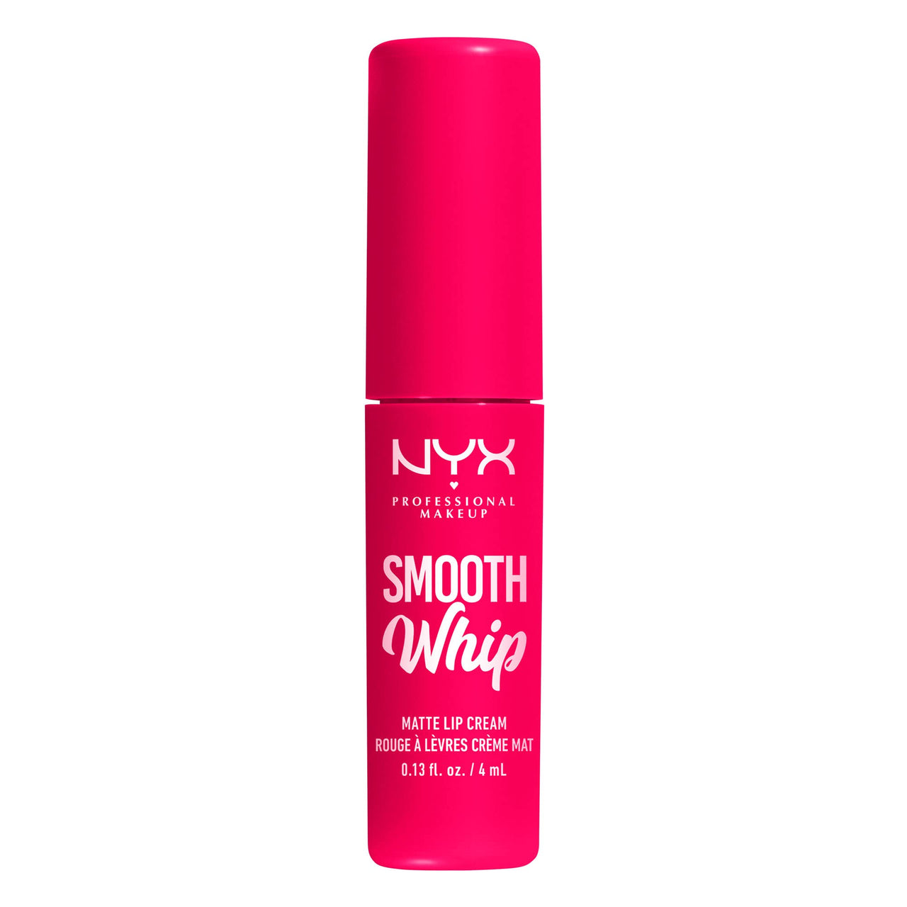 NYX PROFESSIONAL MAKEUP Smooth Whip Matte Lip Cream, Long Lasting, Moisturizing, Vegan Liquid Lipstick - Pillow Fight (Hot Fuschia)