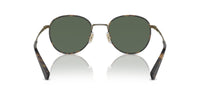 Thumbnail for COACH Sunglasses HC 7163 933371 Antique Gold/Tokyo Tortoise Green Solid Polyam