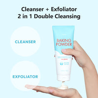 Thumbnail for ETUDE Baking Powder Pore Cleansing Foam, Face Wash for Deep Dead Cells, Micro Sized Baking Powder to Clean Deep Inside Poer, Gentle Exfoliation, Soft and Creamy Bubble, Korean Skin Care (5.64 Ounce)