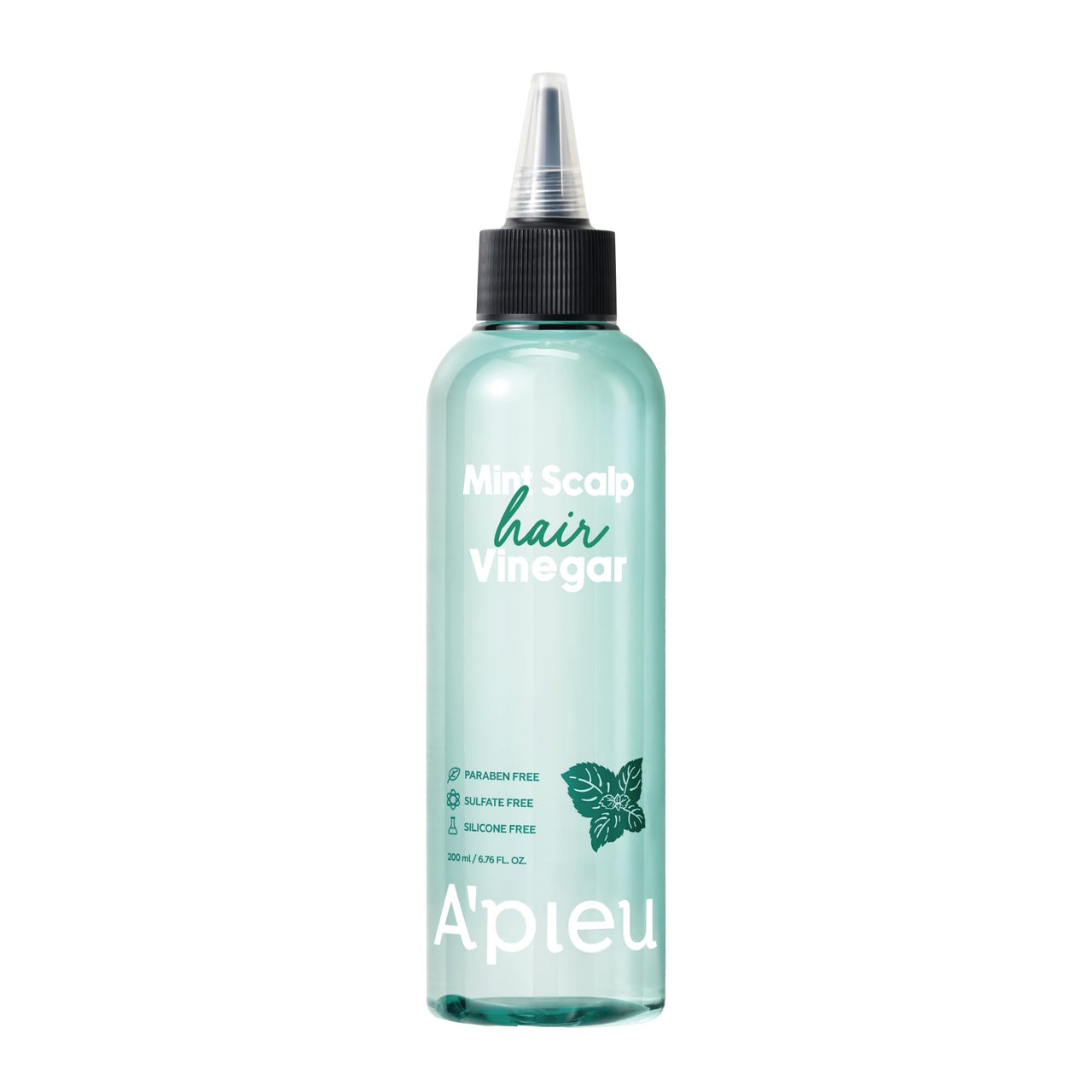 A’PIEU Mint Hair Vinegar - Instant Scalp Cooling & Detox for Oily Scalp, Buildup & Dandruff Scalp Treatment, pH-Balancing Rinse for Fresh, Shiny Hair, Korean Haircare, 6.76 fl oz