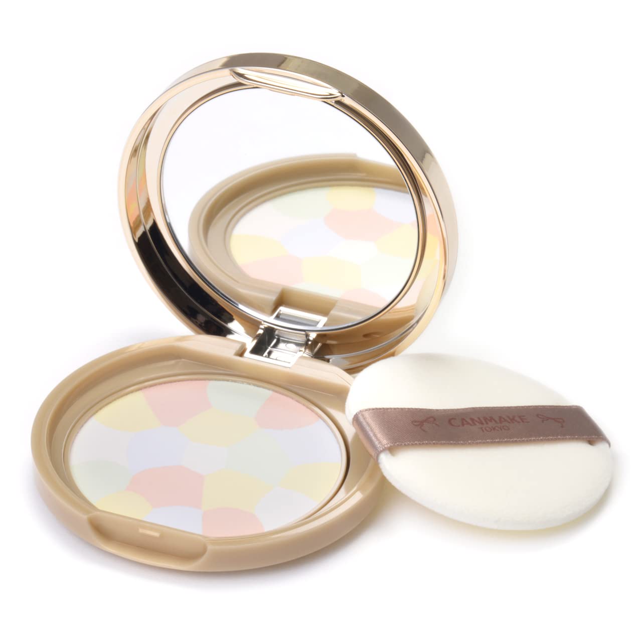 Canmake Marshmallow Finish Powder ~Abloom~ 0.1 oz (4.0 g), Tone Up, Off Face Wash Only, UV Protection (03 Plumeria Wreath)