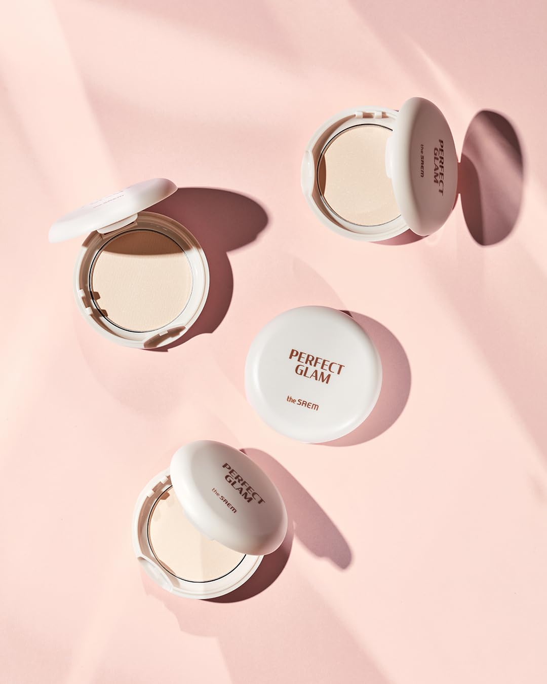 THESAEM Glam Glow Pact - Illuminating Pressed Powder for Oily & Combo Skin - Matte Finish with Radiant Finish - Sebum Control Pore Refining Pact with Natural Luminous Glow, 0.3oz.