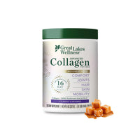 Thumbnail for Great Lakes Wellness Movement Boost Advanced Collagen Peptides Powder with MSM, Hyaluronic Acid, Vitamin C - Joint Mobility & Comfort - Caramel Flavored - Non-GMO, Keto, Kosher - 8 oz