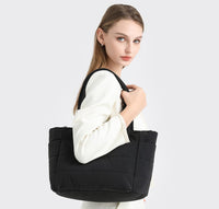 Thumbnail for Covelin Lightweight Puffy Tote Bag for Women - Spacious, Versatile, and Practical Everyday Carry-All Black