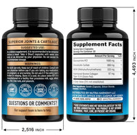 Thumbnail for Glucosamine Chondroitin MSM Collagen | HSA | Joint Support Supplement 2800 mg | Made in USA | FSA Approved Product Items | Flexibility Nutritional Vitamins | For Men & Women, 120 Capsules