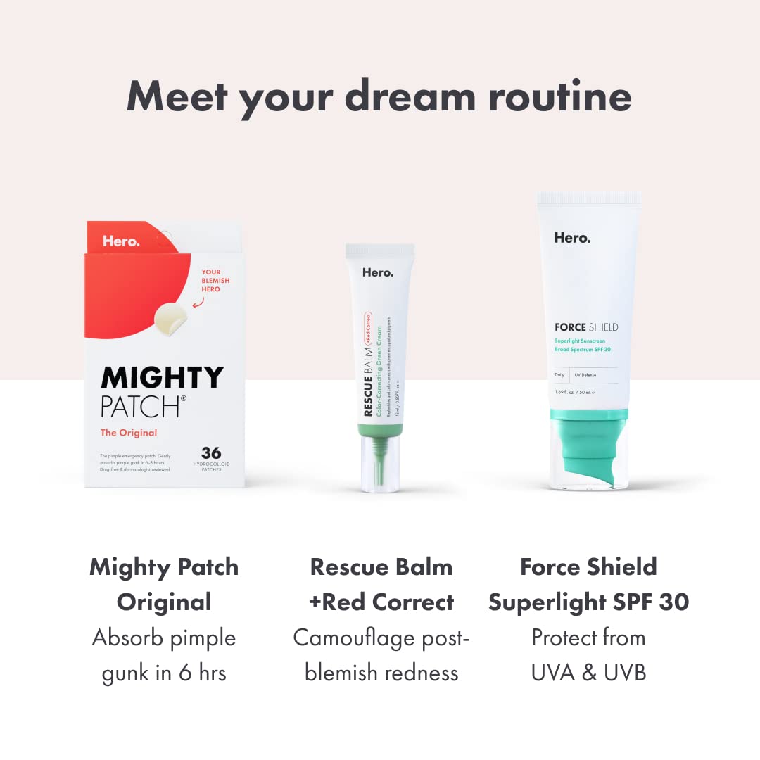 Hero Cosmetics Rescue Balm Bundle - Post-Blemish Recovery Cream for Dry, Red Skin (2 Pack)