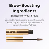 Thumbnail for Merit Brow 1980 Volumizing Tinted Eyebrow Gel-Pomade - Taupe - Taupe with Cool Undertones