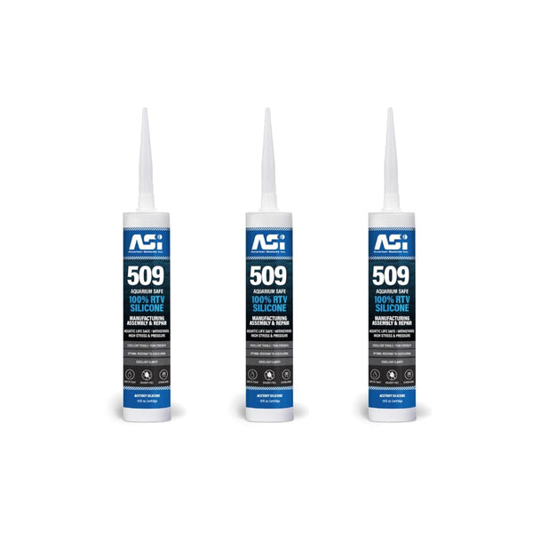 Black Aquarium Silicone Sealant - 10.2 Fluid oz Cartridge-3pack