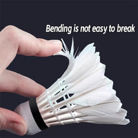 Thumbnail for ZHENAN Goose Feather Badminton Shuttlecocks,12 Pack Feather Badminton Birdies-Hight Speed Training Birdie Ball for Indoor and Outdoor Sports,Highly Stable & Durable Shuttle Balls
