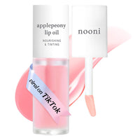 Thumbnail for NOONI Korean Lip Oil - Applepeony | Long-Lasting, Moisturizing, Plumping, Revitalizing for Dry Lips, Waterproof, No Peel Off, Hydrating, Stocking Stuffers, Cute Stuff, 0.12 FL Oz