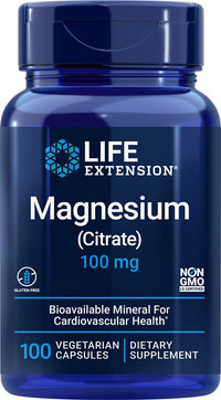 Thumbnail for Life Extension Magnesium Citrate, 100 Mg, 100 Capsules (2 Pack)