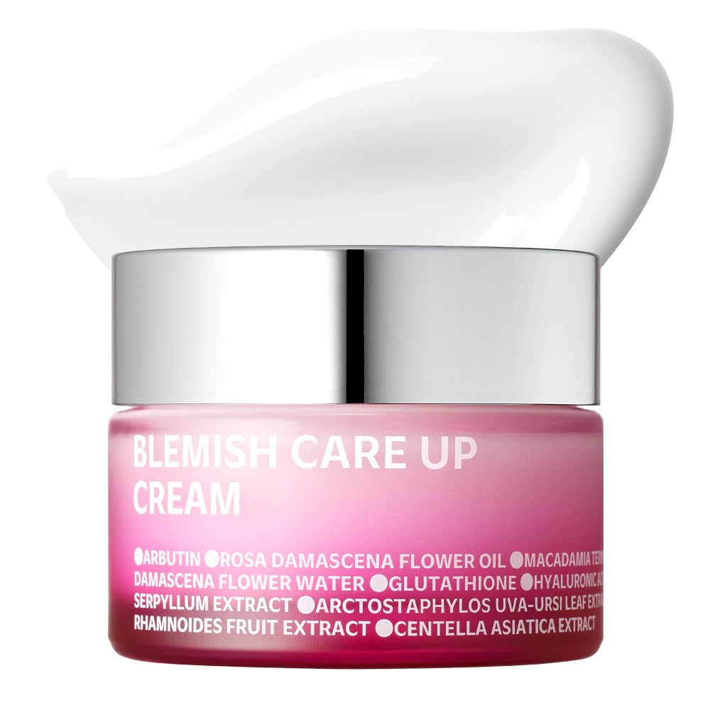 ISOI Blemish Care Up Cream, Hydrating & Skin Barrier Care with Bulgarian Rose Oil & 5-Layer Hyaluronic Acid, Korean Skin Care Acne (1.86 fl.oz, 55ml)