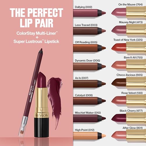 Revlon ColorStay Multi-Liner, Creamy Formula, Multiuse For Lips, Eyes & Face, Precision Brush for Easy Blending, 007 As Is