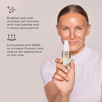 Thumbnail for Stratia Rewind Firming & Hydrating Serum with Hyaluronic Acid & Niacinamide - Moisturizes & Evens Skin Tone with DMAE for Smooth, Plump Skin, 1.3 Fl Oz