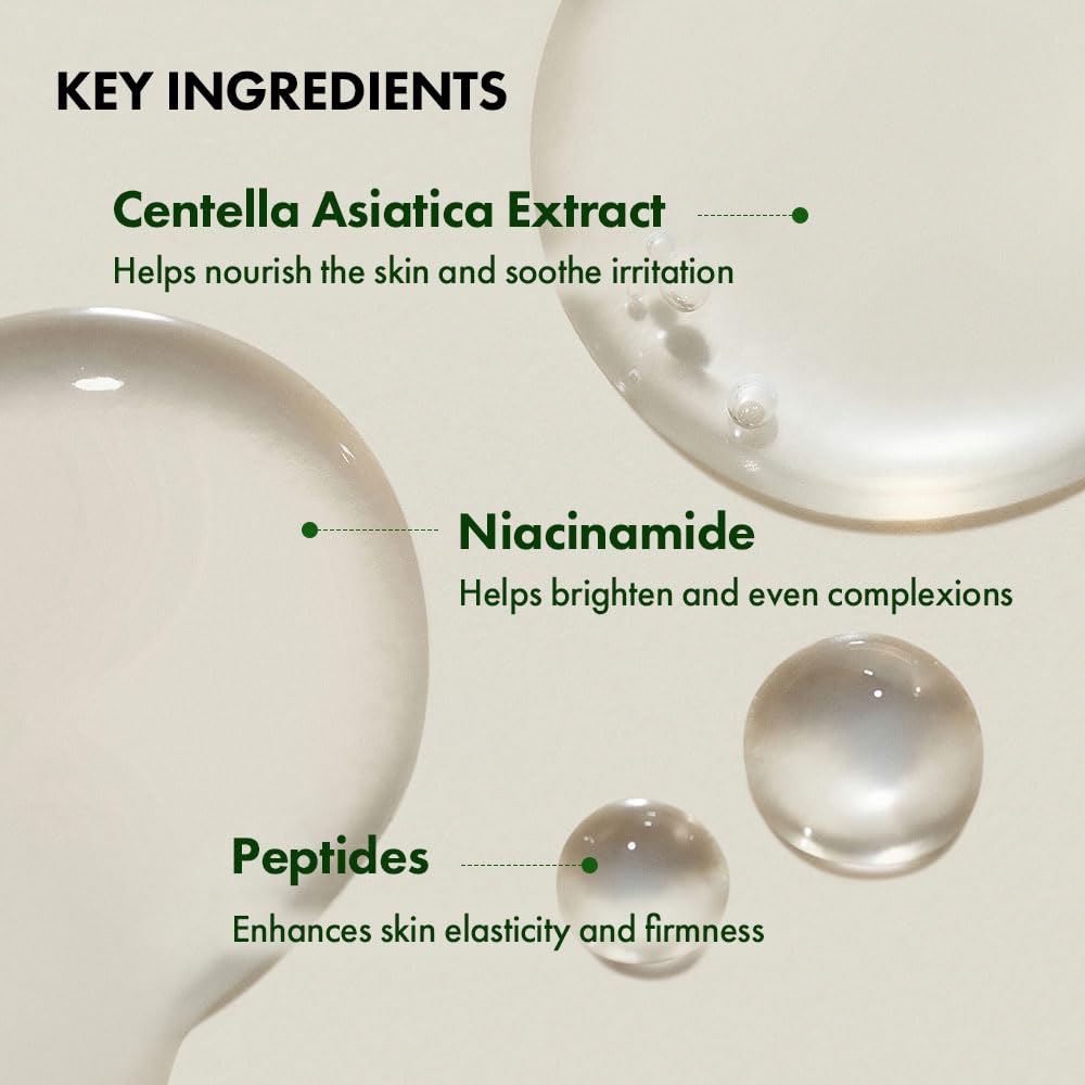 PURITO Centella Unscented Serum, for All Skin Types, Ampoule, Soothing, Calming, Facial Serum for face, Vegan & Cruelty-Free, Korean Skin Care, 60ml 2fl.oz
