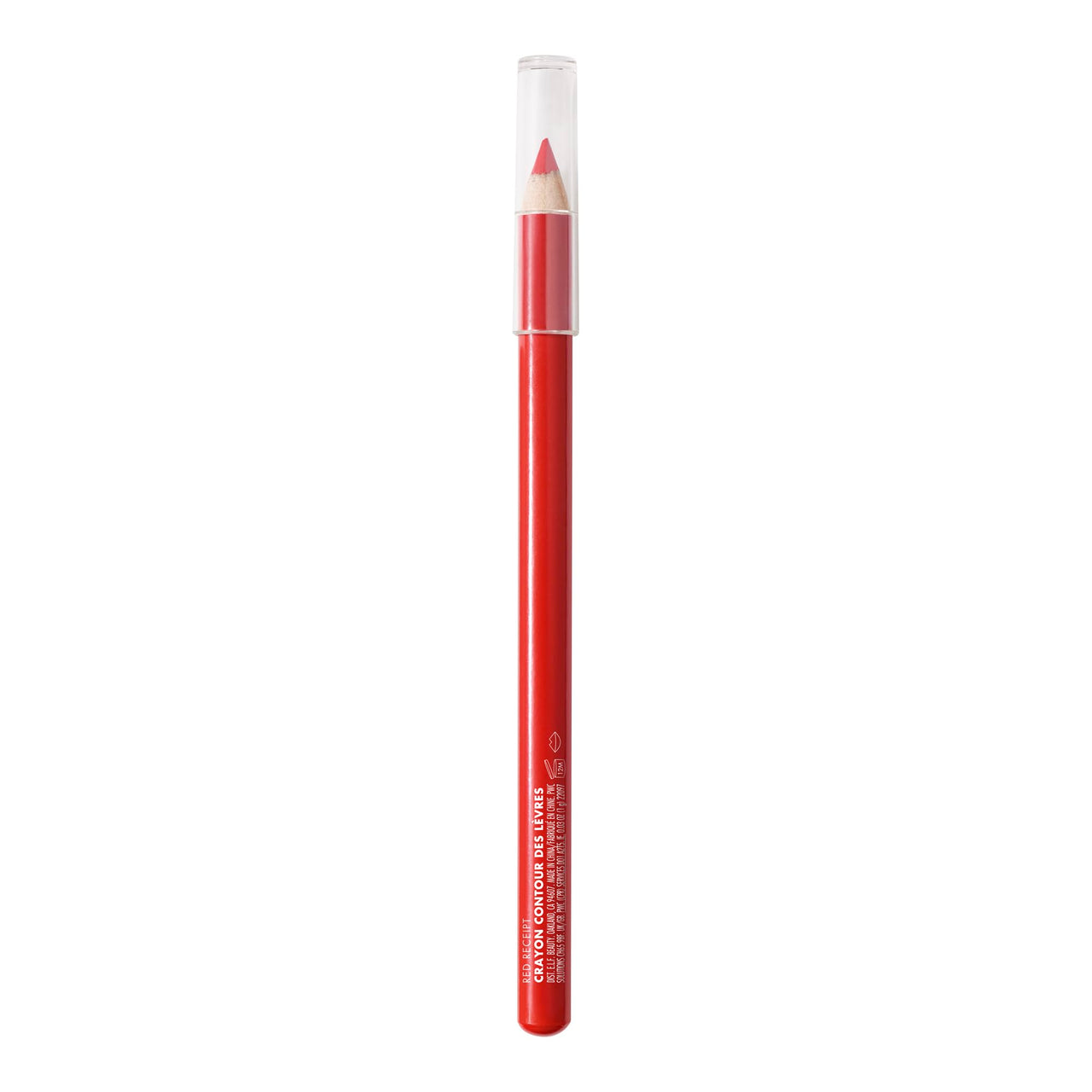 e.l.f. Cream Glide Lip Liner, Highly-Pigmented Pencil For Shaping & Sculpting Lips, Semi-Matte Finish, Vegan & Cruelty-Free, Red Receipt