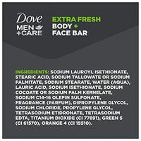 Thumbnail for DOVE MEN + CARE 3 in 1 Bar Cleanser for Body, Face, and Shaving Extra Fresh Body and Facial Cleanser More Moisturizing Than Bar Soap to Clean and Hydrate Skin 3.75 Ounce (Pack of 8)