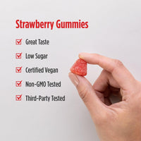 Thumbnail for Nordic Naturals CoQ10 Gummies, Strawberry - 60 Gummies - 100 mg Coenzyme Q10 (CoQ10) - Great Taste - Heart Health, Cellular Energy Production, Antioxidant Support - Non-GMO, Vegan - 60 Servings