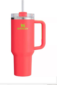 Thumbnail for STANLEY Quencher H2.0 FlowState Stainless Steel Vacuum Insulated Tumbler with Lid and Straw for Water, Iced Tea or Coffee (Hibiscus, 30 oz)