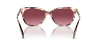 Thumbnail for Coach HC8378U Universal Fit Sunglasses, Rose Pearl Tortoise/Burgundy Gradient, 57 mm
